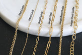 18k Gold Filled Link Chain Bracelet Set | Rectangle Paper Clip Chain Bracelets | Flat Curb Chain Bracelet | Dainty Gold Bracelets For Women